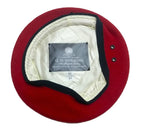 Red Army Beret Goldings UK Pattern Wool / Silky Lining & Petersham Trim 62cm.