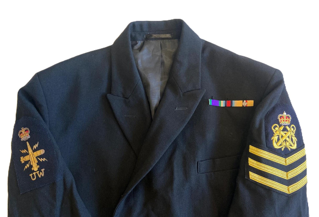 No1B RN Jacket PO Mans Royal British Naval Dress Petty Navy 116cm S
