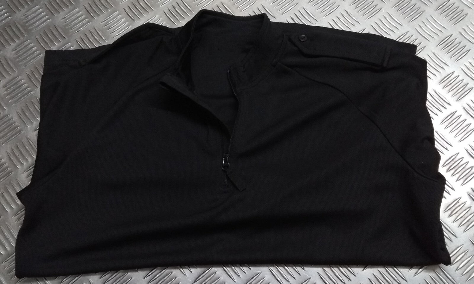 Black Technical Delta Stealth Self Wicking Technical Activewear Top Long Sleeve