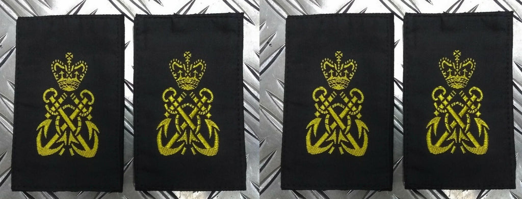Naval PO Petty Officer Sliders RN Royal Navy Slides / Epauletts Petty OFCs 2 Pairs