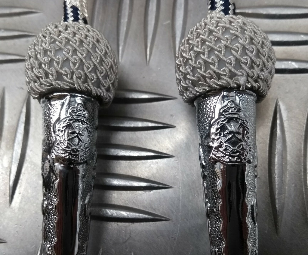Senior Officer Silver & Blue Fleck Ceremonial Aiguillette