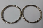 Genuine British Issue Nickel Plated 45mm Large Split Rings 1 Pair STD48