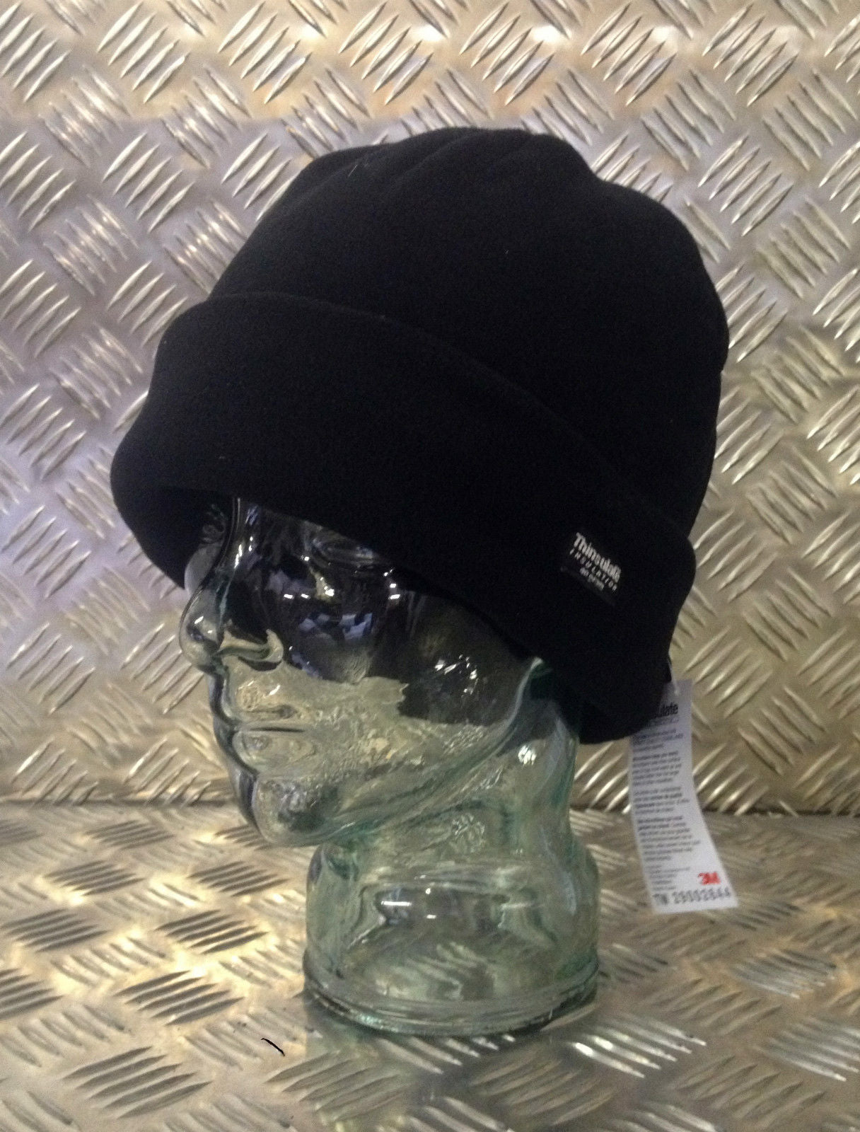 Black Fleece Thinsulate Beanie Hat - Very Warm - One Size - Brand New
