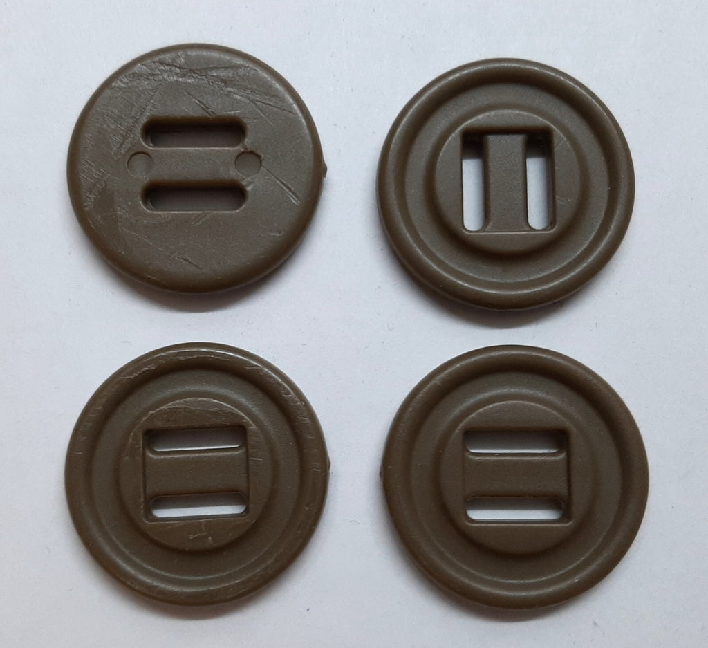 Two Slot Buttons British Desert / MTP / Coyote Combat x 4