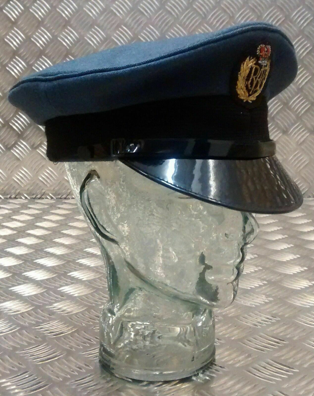 No1 Hat RAF Royal Air Force Blue Grey Colour Visor Cap - Assorted Sizes FAULTY