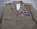 British Army No4 & No6 Jacket With Cloth Belt & Patches Lightweight Safari 188/108cm