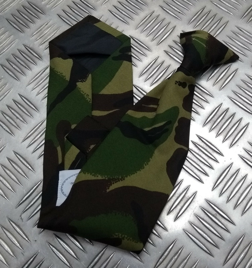 DPM Camouflage Tie Clip on Necktie Woodland Camo Made In Great Britain - NEW