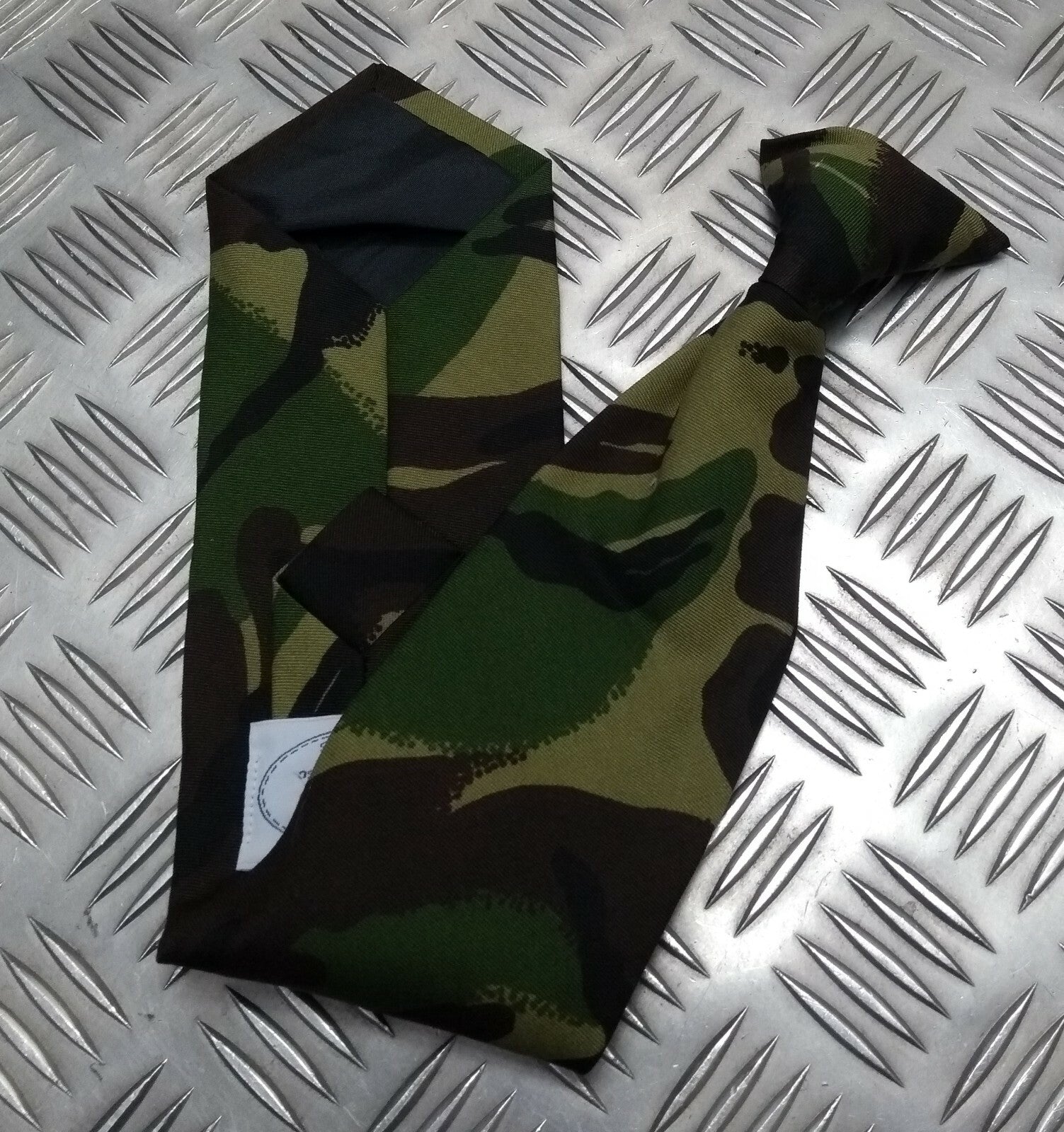 DPM Camouflage Tie Clip on Necktie Woodland Camo Made In Great Britain - NEW