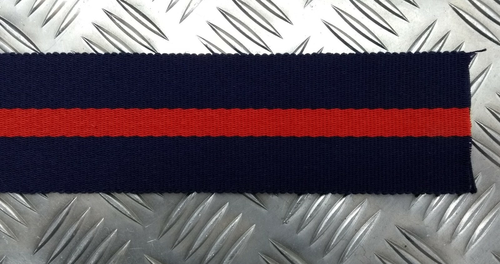 Stable Belt Material Two Tone Blue with Red Stripe Width Custom Lengths 64mm