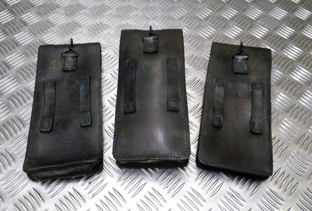 Genuine Vintage Issue Large Leather Ammo / Utility Pouch / Medic Pouch