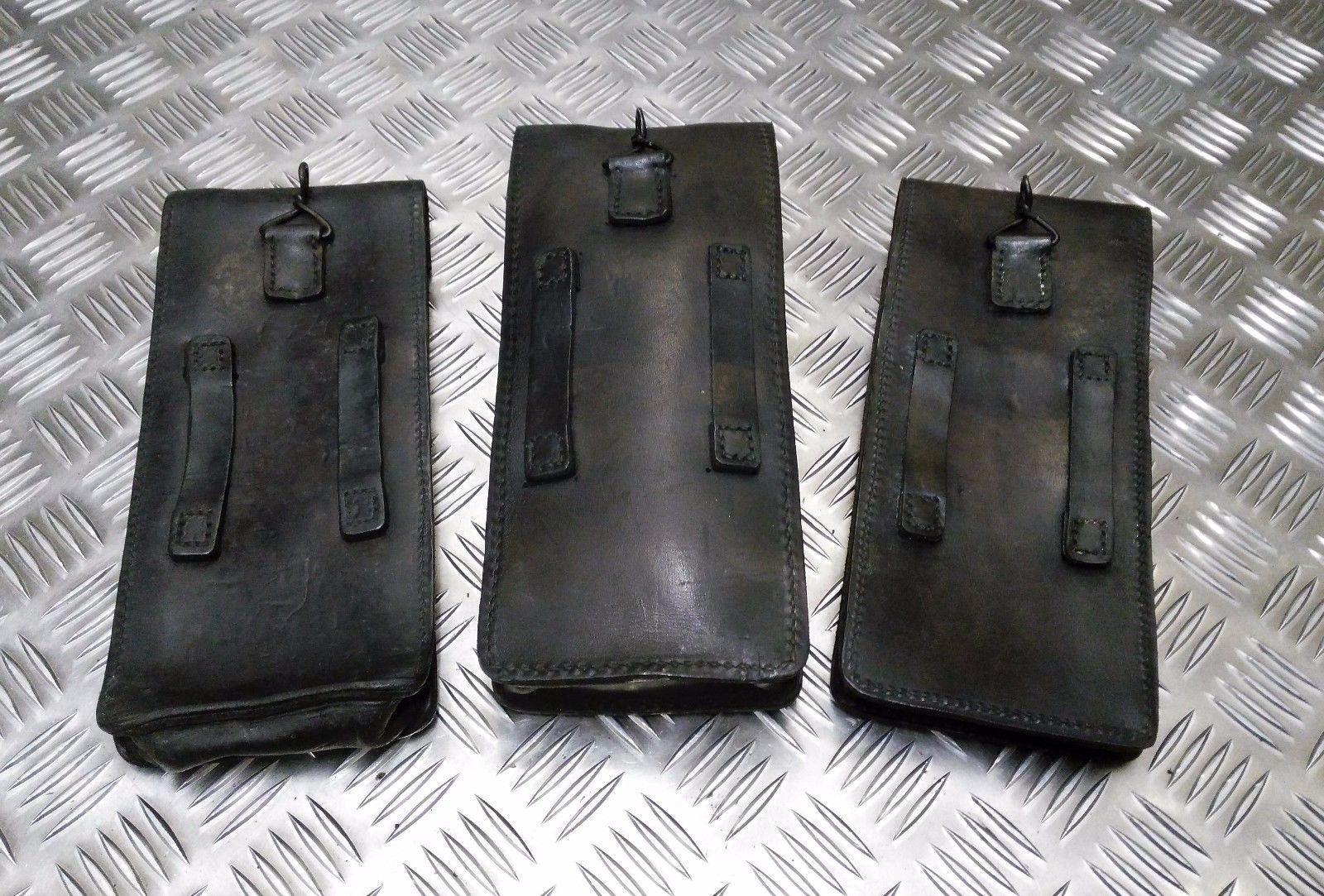Genuine Vintage Issue Large Leather Ammo / Utility Pouch / Medic Pouch