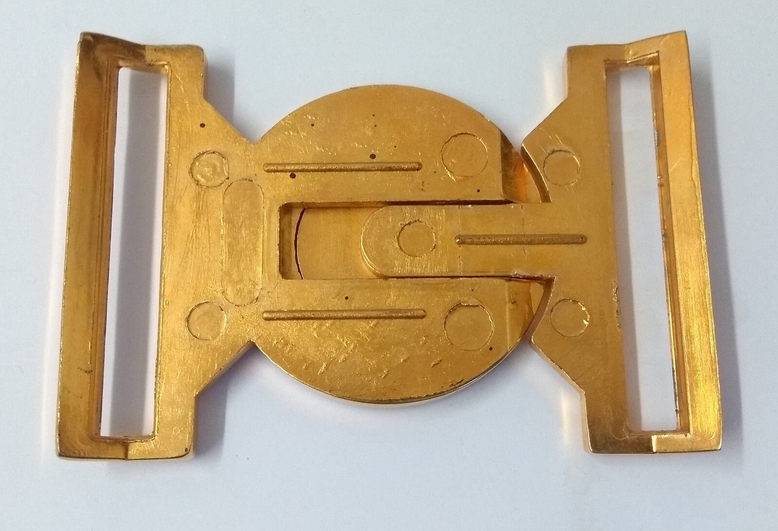 Guards Buckle UAE Crossed Arms & Anchor Insignia Locket Clasp Made in England