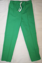 Green Trousers Unisex Nurses Dental Medical Pack of 3 Waist Size 30"-32"