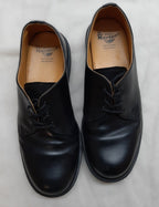 Dr. Martens Shoes Black Airwair Soles DM`s Industrial Full Grain Leather UK 9