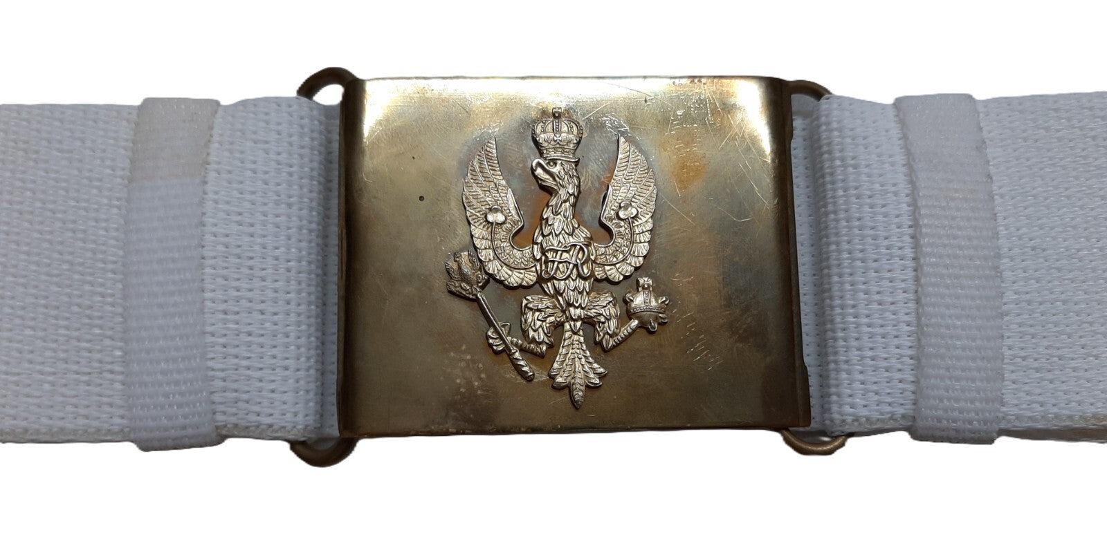 Army Belt Courlene Buckle with Insignia of The Kings Hussars all sizes to 52"