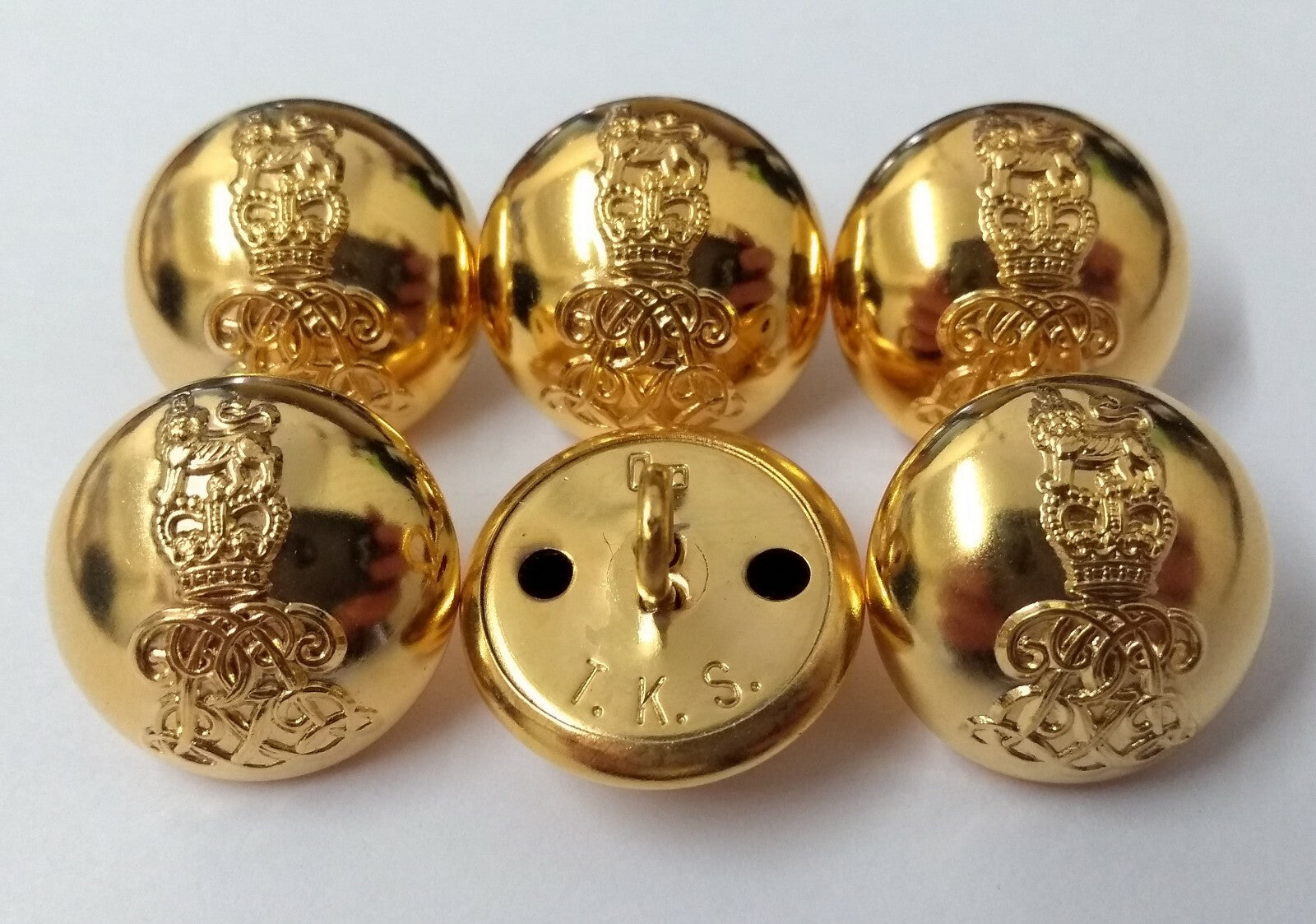 Genuine British Army The Life Guards Regiment Officers Dress Buttons 30L NEW