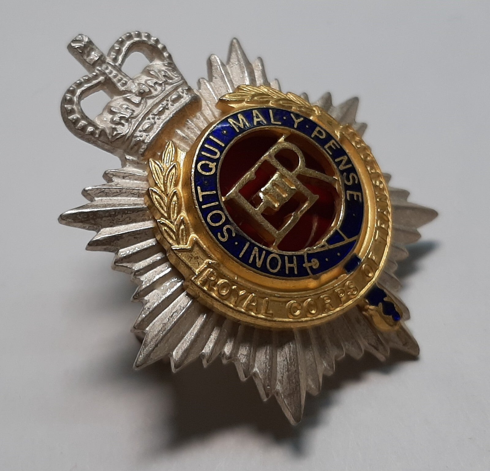 Vintage RCT Hat Badge British Army Old Pattern The Royal Corps of Transport