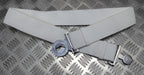 Yorks Belt White Yorkshire Regiment Courlene Belt & Chrome Buckle 44"