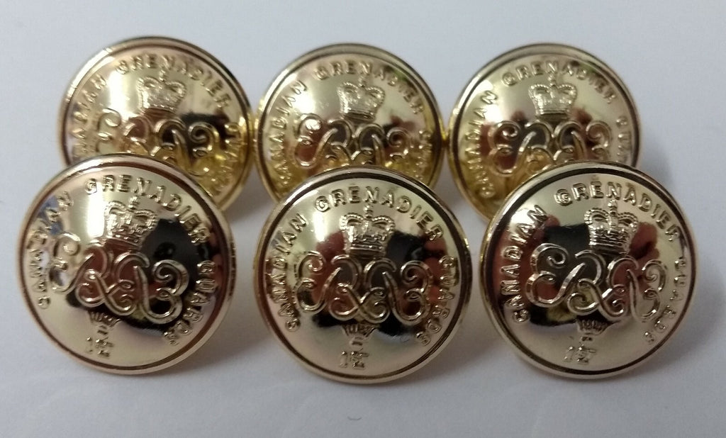 Genuine Canadian Army 1st Grenadier Guards 30L STD Dress Buttons X25 ASBT139