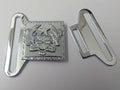 Genuine Obsolete Ghana Crest Insignia Large Silver Latching Belt Buckle