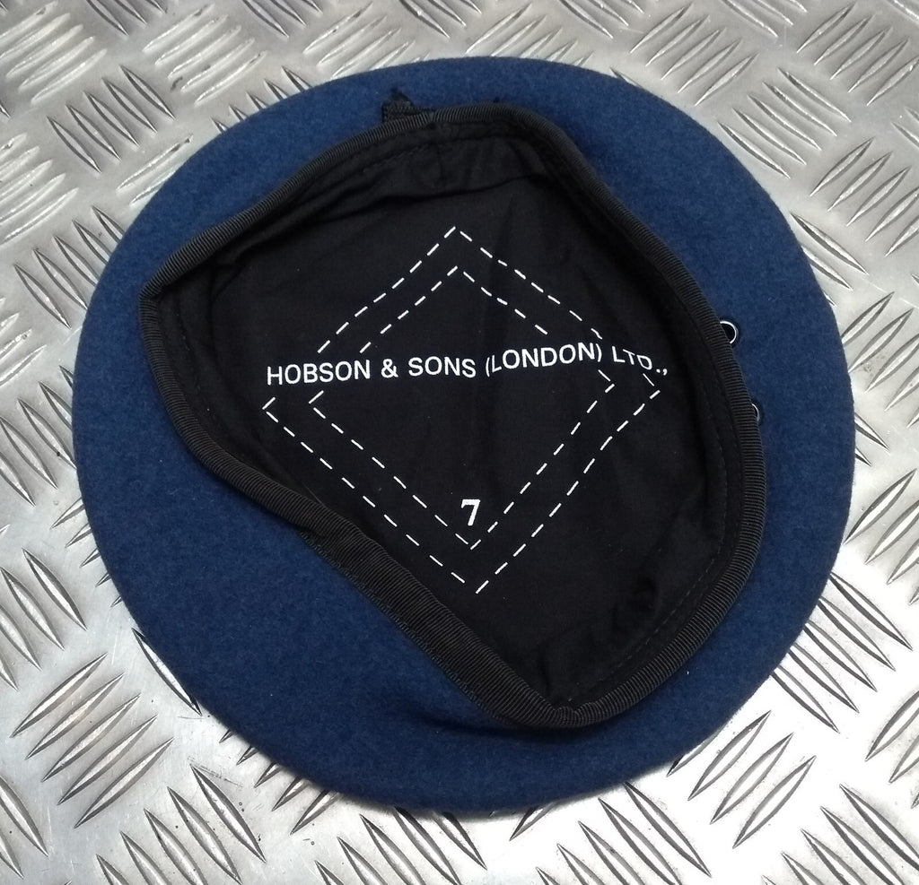 Mid Blue Beret Genuine Hobson London Manufactures Sample 7 56cm