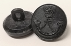 Royal Green Jackets RGJ Black Buttons with Queen Elizabeth's Crown