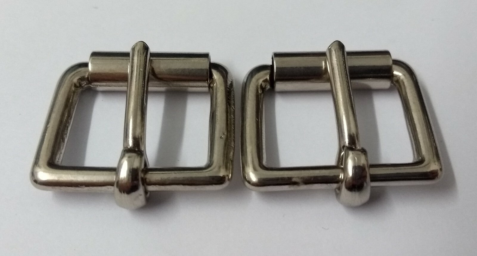 Vintage 3/4" FN Type Holster Buckle Chrome Roll Type British x 2 NEW