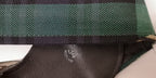 Scottish Regiment Belt Vintage British Old Tartan Patterned with defects