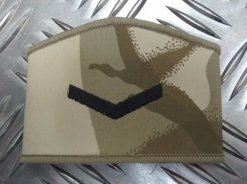 Genuine British Army Desert CAMO DDP Lance Corporal Adjustable Rank Flash