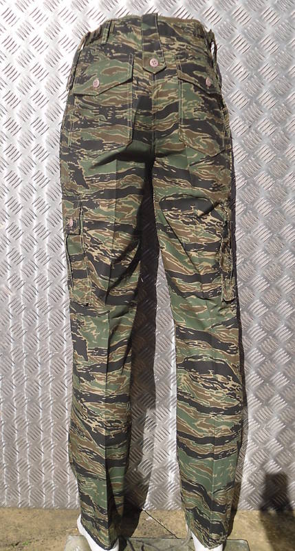 Tiger Camouflage Military Style Combat / Cargo Trousers Size 36"-40" - NEW