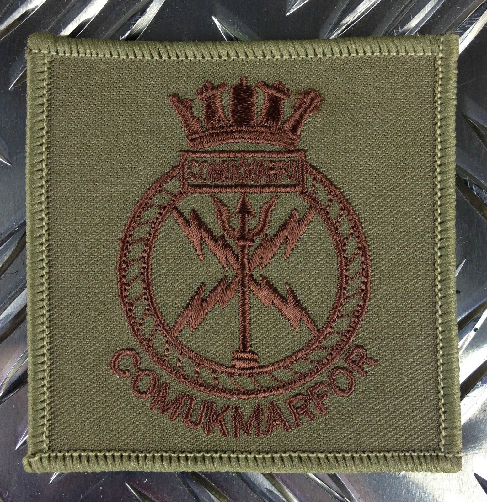 Genuine British Army ROYAL MARINES COMMANDO - COMUKMARFOR Patch / Badge x 2 NEW