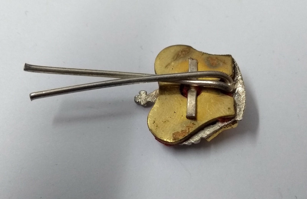 Genuine Vintage British Issue St Edwards Crown Metal Badge Major Rank