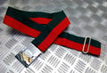 Stable Belt 62mm Red and Green With Chrome Plate Buckle No Max 36"
