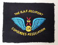 The RAF Regiment Commrades Association CA Patch Royal Air Force British Army