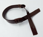 Genuine Issue Hi Sheen Brown 3/8" Dress Hat Adjustable Chinstrap X2 CS6