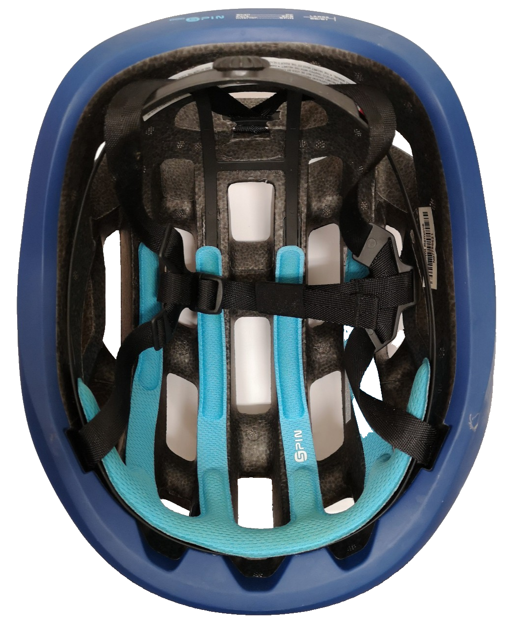 POC Ventral Air Spin Lead Blue Matt 250g 56-61 Bicycle Helmet Used with Box