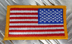 US / Sew-on American Flag Right Shoulder (Reversed)- NEW