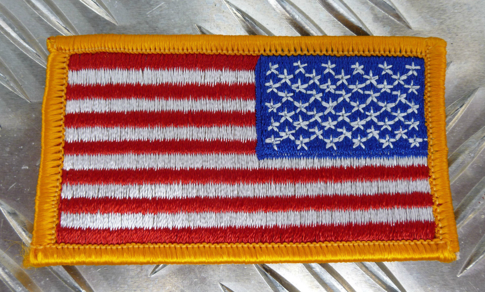 US / Sew-on American Flag Right Shoulder (Reversed)- NEW