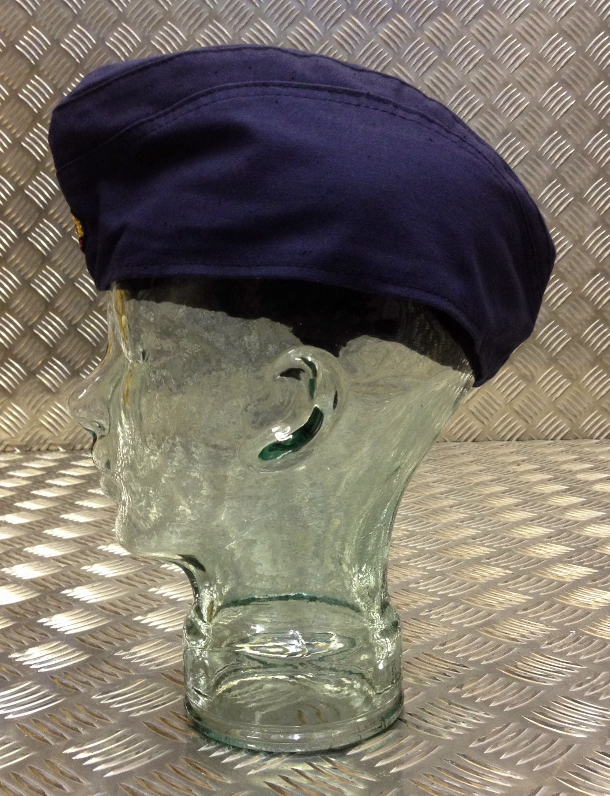 Genuine East German Army/Navy Flat Cap / Envelope/Forage Hat. Blue - All Sizes