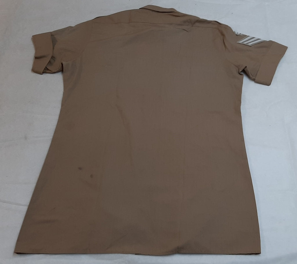 Army Style Khaki Shirt British Dress Size Collar 37cm