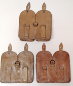 Vintage Double Leather Ammo / Utility Pouches set of 3