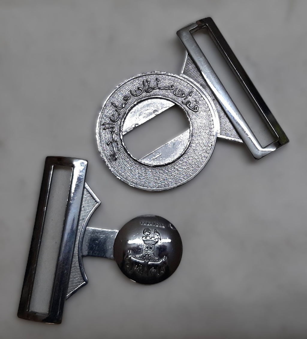 Hobson Chrome Locket Unknown Buckle for Stable and Parade Belts 62mm