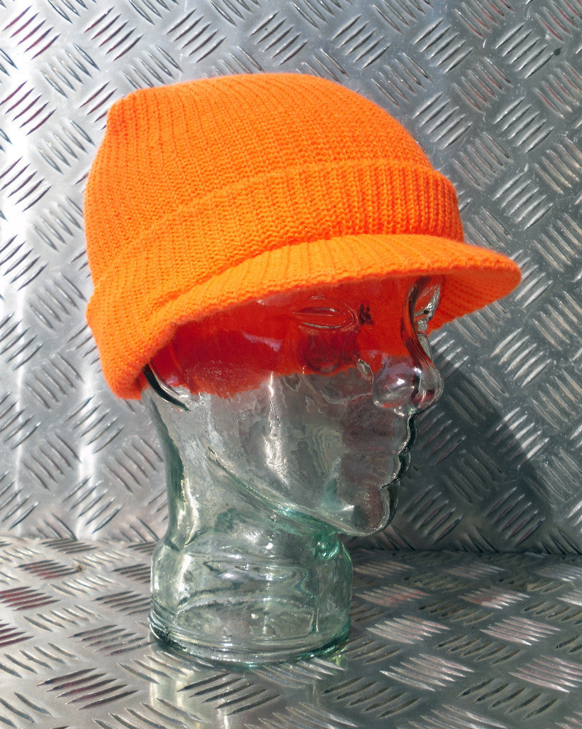 Orange Beanie / Peak Hat / Radar Cap - One size - NEW