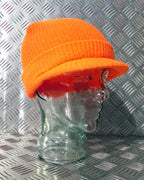 Orange Beanie / Peak Hat / Radar Cap - One size - NEW