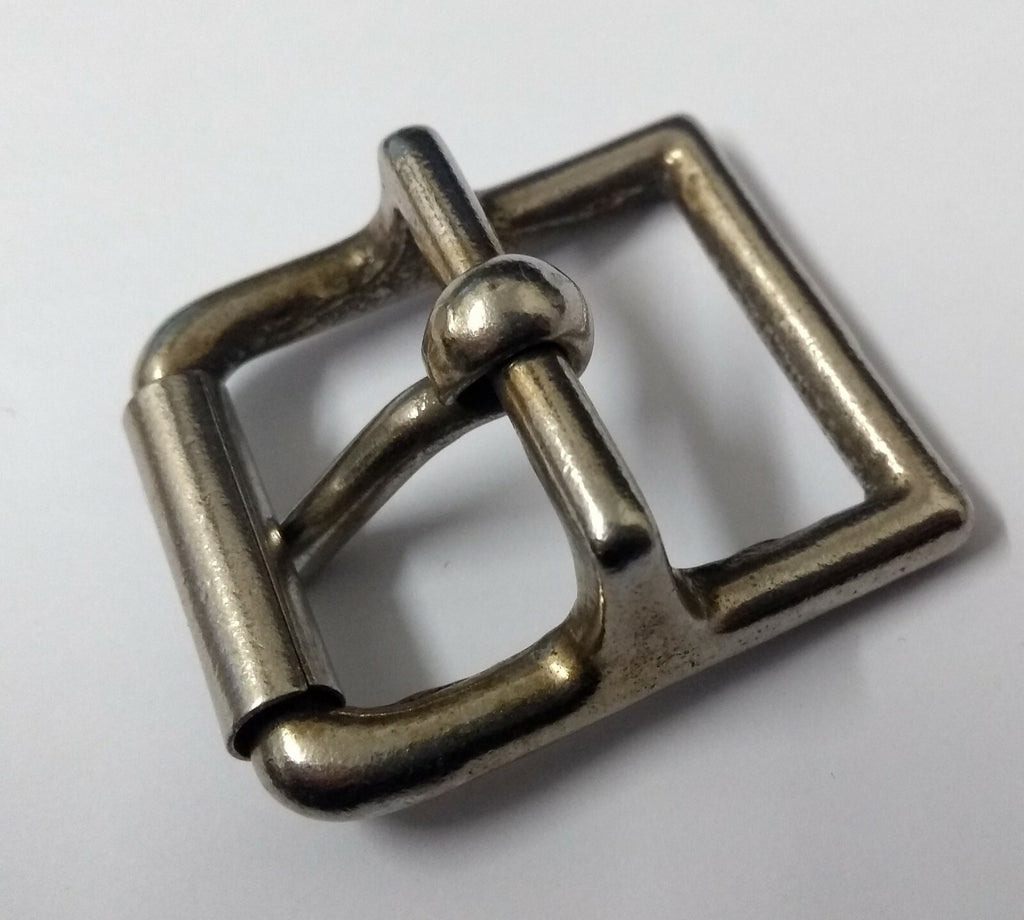 Genuine Vintage British Army Issue Chrome 1 1/4" Bridle Roll Prong Buckle
