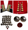 Grenadier Guards Red Tunic 29 Button Set Complete Genuine British Army Issue