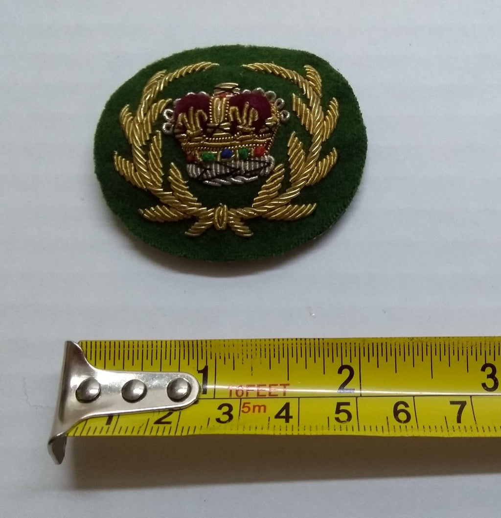Mess Kit Badge RQMS Green British Hand Embroidered Insignia Arm Patch