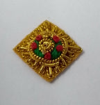 Genuine British ARMY Mess Rank Star Wire Braid Padded Badge on Felt