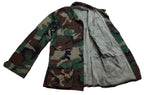Vintage US Jacket Hot Weather Woodland Camo Ripstop Combat Coat X SMALL
