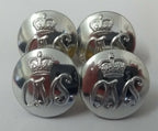 Genuine British Queen Victoria School (QVS) Insignia Chrome Buttons 30L ASBT83